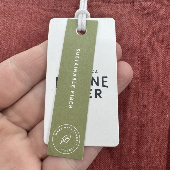 Marine Layer Wide Leg Trousers 8 Hemp Stretch Earthy Coastal Resort Sustainable - Picture 8 of 14